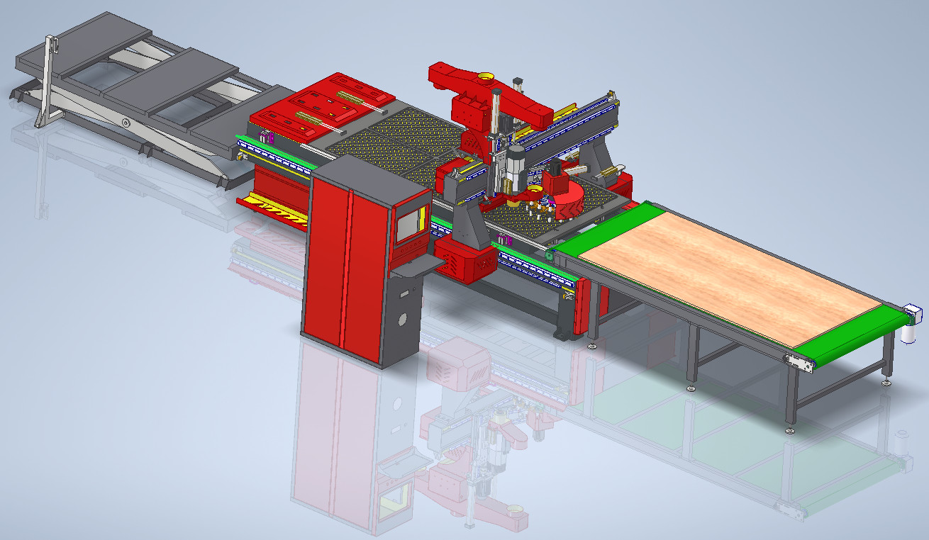 Bản thiết kế full máy cnc trung tâm thay dao tự động